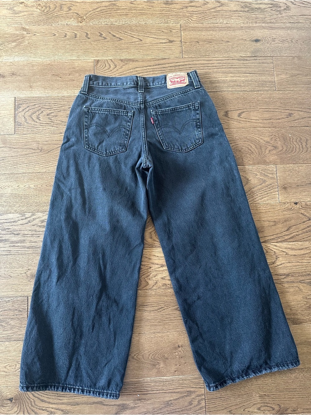 Levi’s ‘94 Baggy Wide Leg Jeans Washed Black Sz 28 - Picture 5 of 10